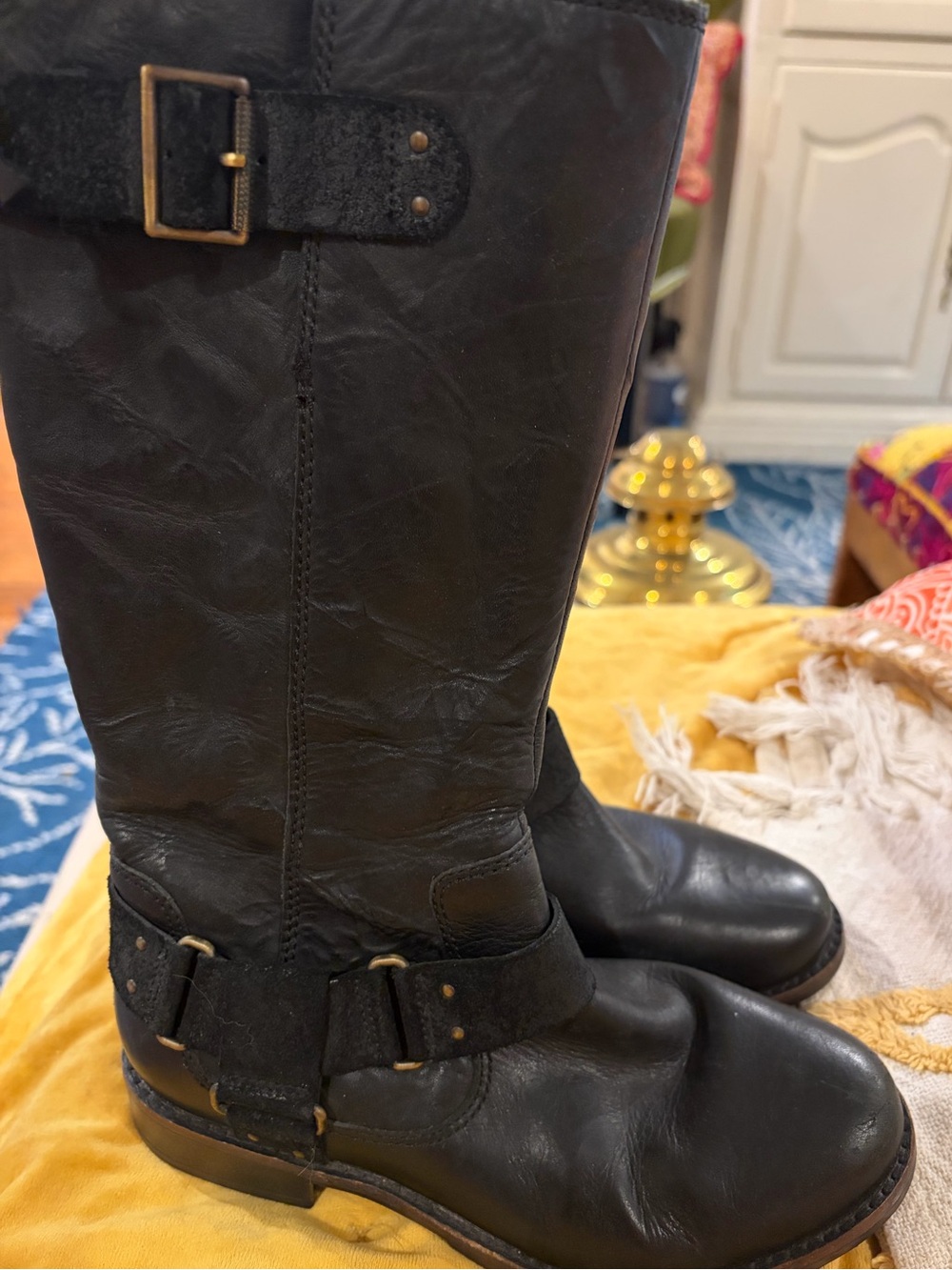 UGG Damien leather riding boots